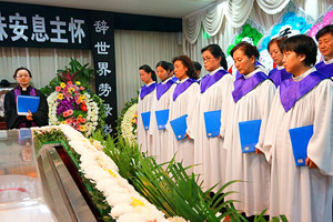 大型告别仪式现场布置